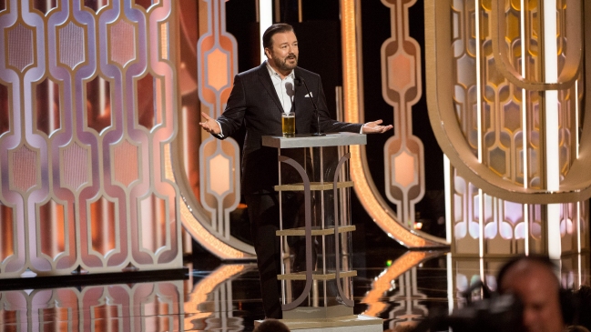 Ricky Gervais no consigue aumentar la audiencia de los Globos de Oro