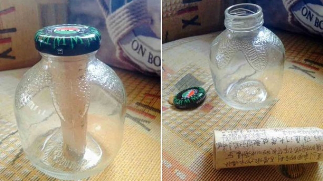 Misterioso mensaje de amor recorrió más de 9.000 kilómetros