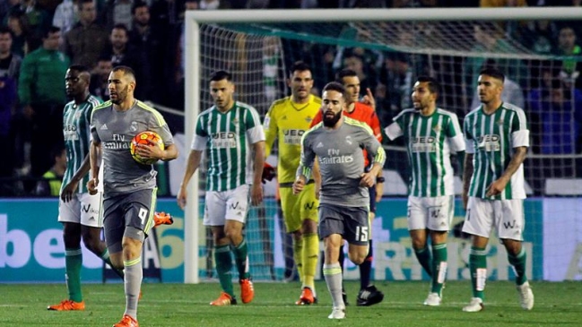 Real Betis empató con Real Madrid y frenó racha de Zidane