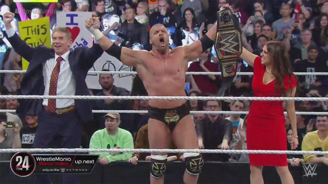 Triple H es el nuevo campeón de WWE tras imponerse en el Royal Rumble
