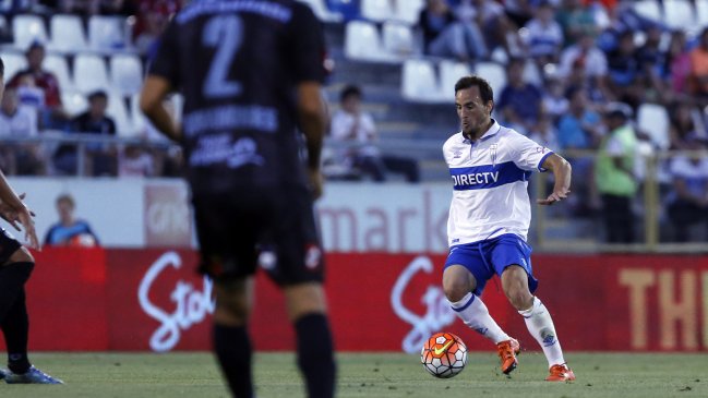 José Pedro Fuenzalida se perderá el duelo de la UC ante S. Wanderers