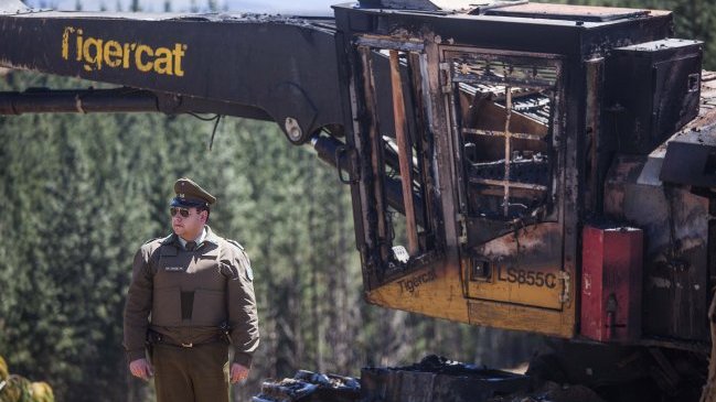 Coordinadora Arauco-Malleco se atribuyó ataques incendiarios en zona de conflicto