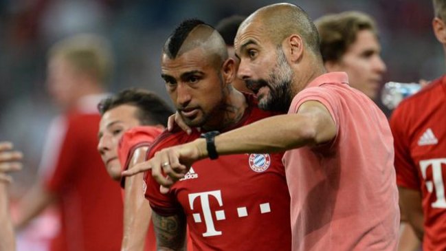 Medio alemán señala que Guardiola está molesto por ciertas actitudes de Arturo Vidal