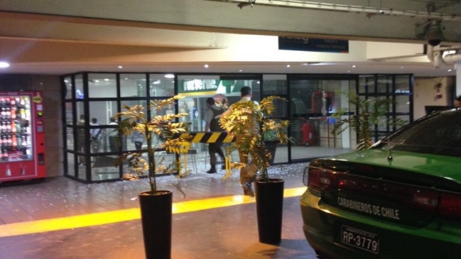 Delincuentes intentaron robar un cajero automático en el mall Alto Las Condes