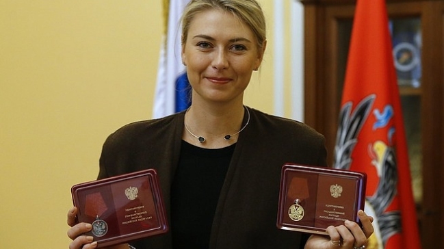 Rusia impone Orden al Mérito ante la Patria a Maria Sharapova