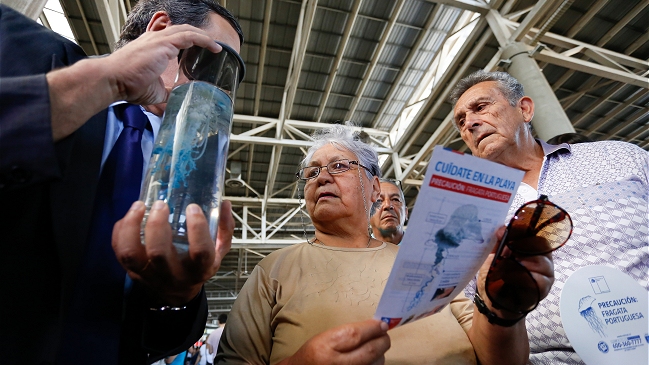 Autoridades alertaron en Tongoy sobre riesgos de la fragata portuguesa