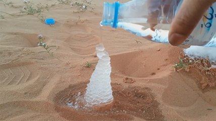 ¿Es posible convertir el agua en hielo en pleno desierto?