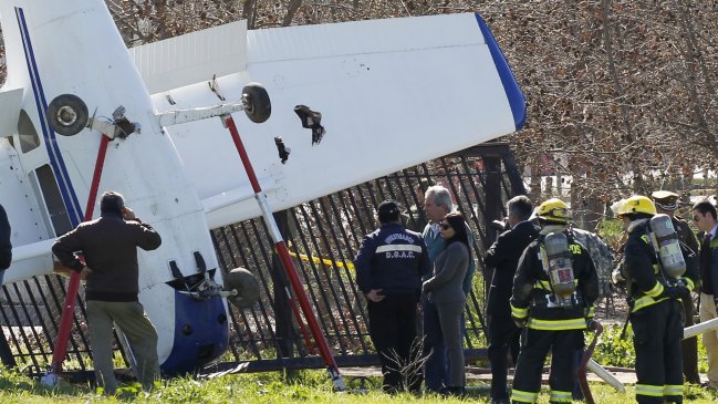 Avioneta capotó dejando dos lesionados en Vichuquén