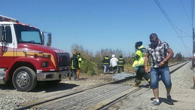 Accidente ferroviario en la comuna de Parral dejó a una persona fallecida