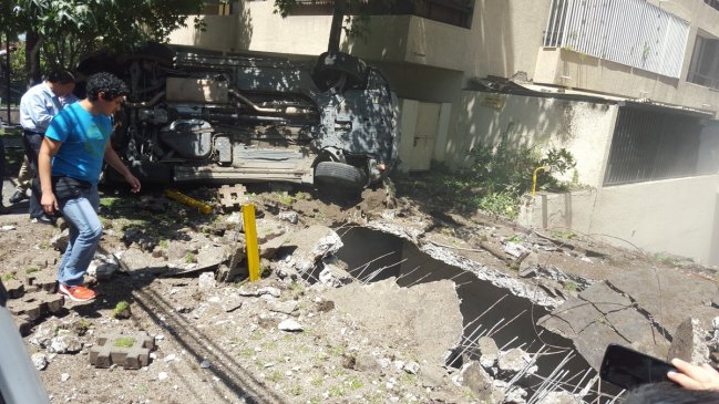 Explosión de gas afectó a edificio de Las Condes