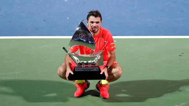 Stanislas Wawrinka conquistó el ATP de Dubai tras doblegar a Marco Baghdatis