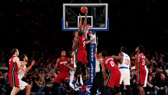 Dwyane Wade guió victoria a domicilio de Miami Heat sobre New York Knicks
