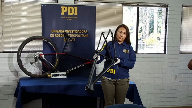 PDI recuperó partes de bicicleta de campeona nacional de mountainbike