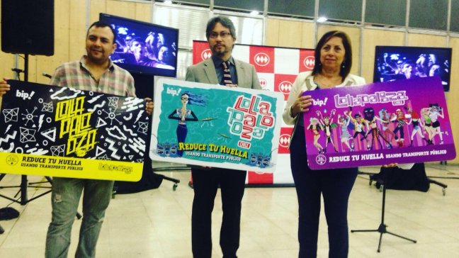 Metro y Transantiago lanzaron tarjetas bip! conmemorativas de Lollapalooza