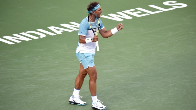 Rafael Nadal derribó a Verdasco y se instaló en octavos de final en Indian Wells
