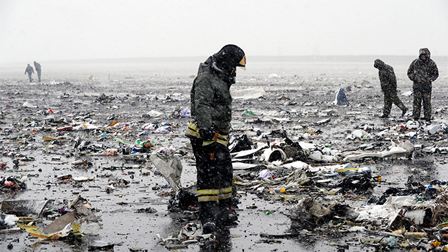 Encontraron una de las cajas negras del avión siniestrado en Rusia