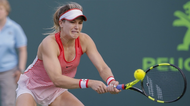 Eugenie Bouchard fue eliminada en primera ronda en Miami