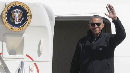   Barack Obama y su familia llegaron a Bariloche 