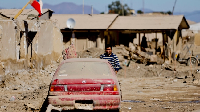 Vecinos de El Salado conmemoraron un año de los aluviones en Atacama