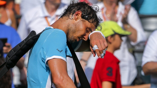 Rafael Nadal abandonó por problemas físicos en su estreno en Miami