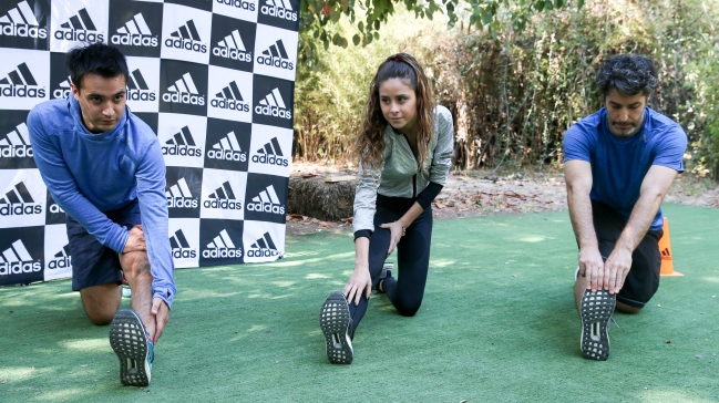 Rostros de TV realizaron último entrenamiento de cara al Maratón de Santiago