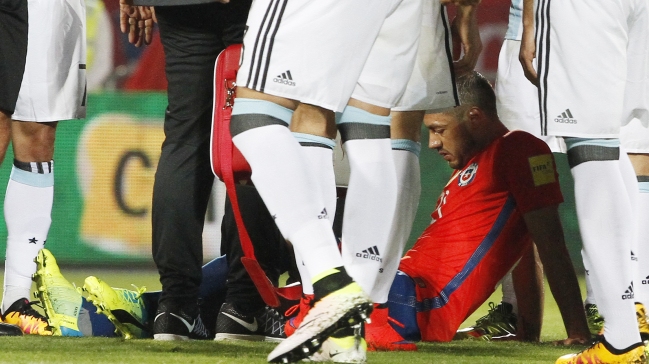 Marcelo Díaz estará tres semanas fuera de las canchas