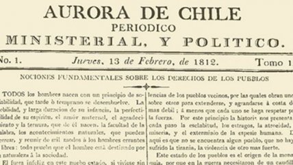 La Historia es Nuestra: La Aurora de Chile, el primer diario del país