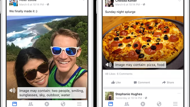 Nuevo sistema de Facebook describe fotos a personas no videntes