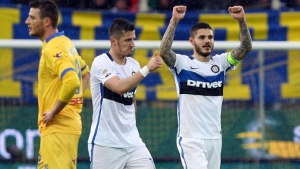 Mauro Icardi le dio el triunfo a Inter de Milán sobre Frosinone