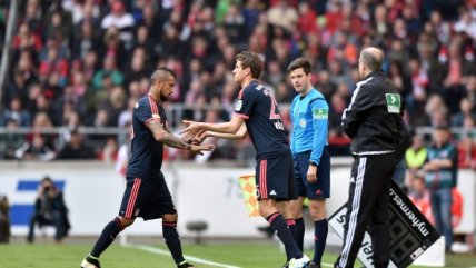 La rápida sustitución de Arturo Vidal en victoria de Bayern Munich