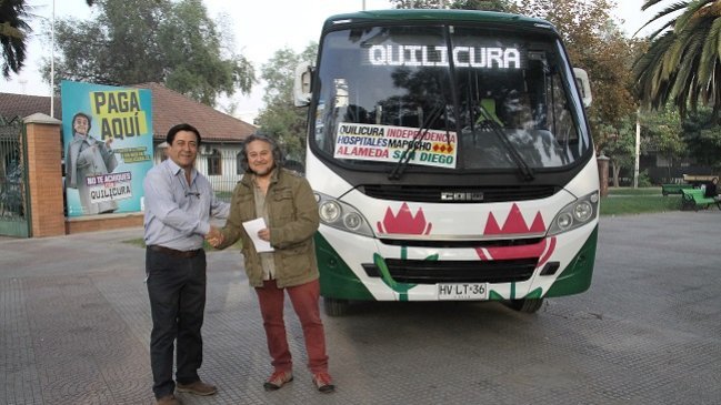 Municipalidad de Quilicura lanzó recorrido de bus pagado al centro de Santiago
