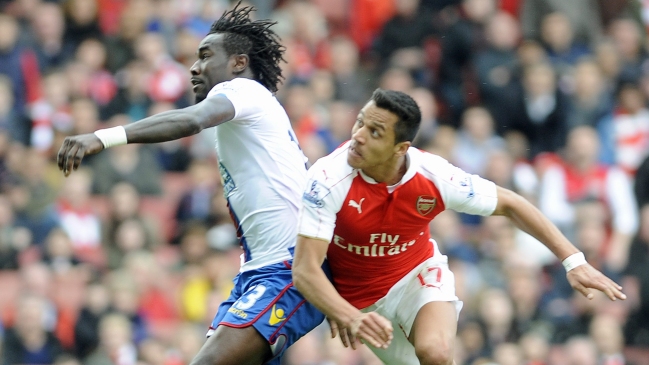 Alexis Sánchez anotó un golazo en empate de Arsenal ante Crystal Palace por la liga inglesa