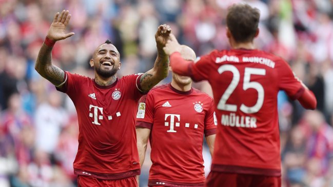 Arturo Vidal actuó en clasificación de Bayern Munich a la final de la Copa de Alemania