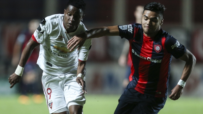 Paulo Díaz fue titular en San Lorenzo que se despidió de la Copa con empate ante LDU de Quito