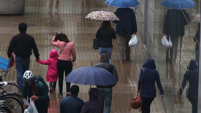Onemi decretó alerta entre regiones de Valparaíso y Maule por sistema frontal