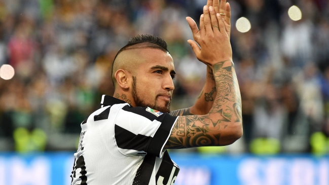 Arturo Vidal felicitó a Juventus por el pentacampeonato de la Serie A en Italia