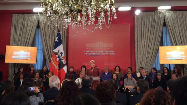 Presidenta Bachelet promulgó convenio de la OIT para empleados domésticos