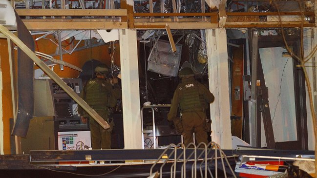 Sujetos robaron cajero automático usando técnica de saturación por gas