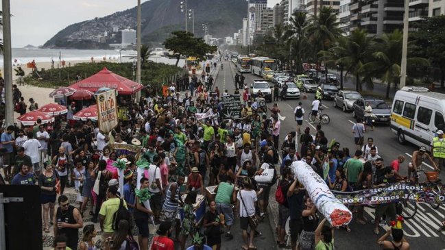 Brasileños pidieron la despenalización de la marihuana en Río