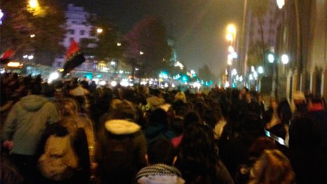 Protesta por demanda de viviendas marcha por la Alameda