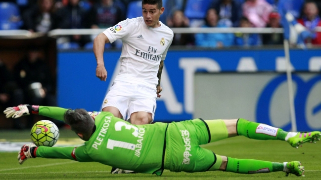 James Rodríguez sigue sin entrenar en Real Madrid por sobrecarga muscular