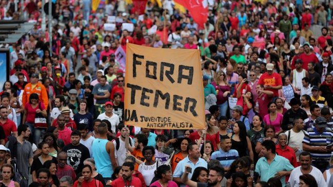 Cientos de brasileños vuelven a las calles en protesta contra el gobierno de Temer