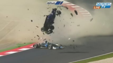   Espectacular choque en la formula 3 de Austria 