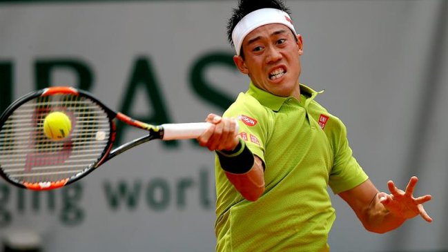 Kei Nishikori se instaló en los octavos de final de Roland Garros