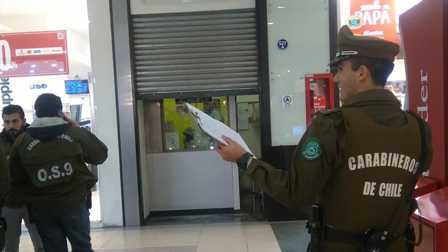 Asalto a casa de cambios en mall capitalino terminó con cinco detenidos