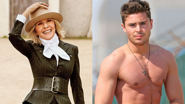 Diane Keaton confesó sentirse sexualmente atraída por Zac Efron
