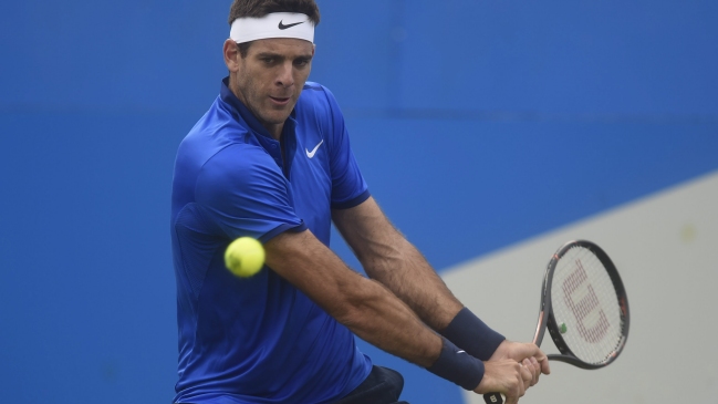 Juan Martín del Potro ganó su primer partido en torneo de exhibición de Buckinghamshire