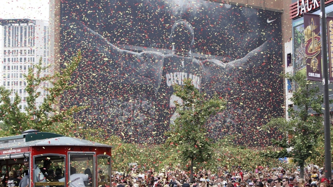 Más de un millón de personas participó en desfile triunfal de los Cavaliers