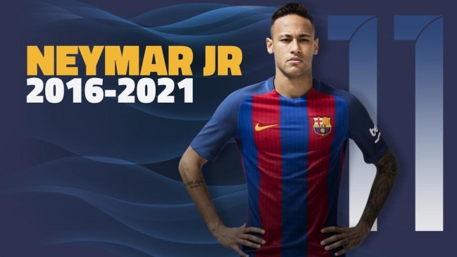 Neymar firmó su continuidad en FC Barcelona hasta junio de 2021