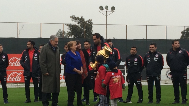 Presidenta visitó a los bicampeones de América: Tienen una mentalidad ganadora a toda prueba